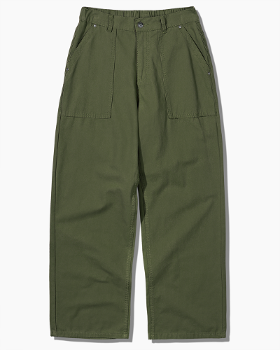 (ASI) HEAVY COTTON FATIGUE CHINO PANTS_OLIVE